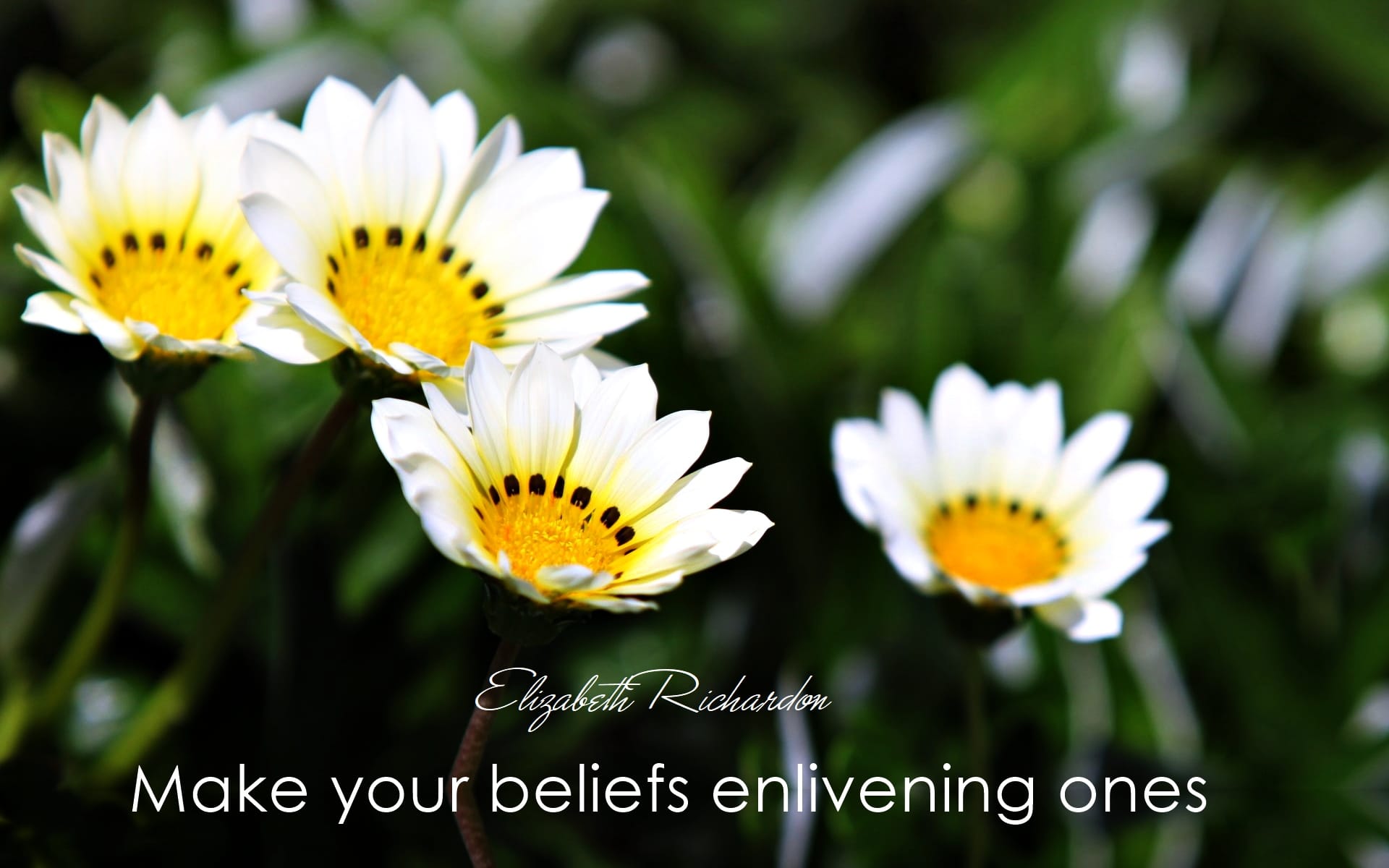 MAKE-YOUR-BELIEFS-ENLIVENING-ONES POSTER