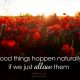 Good Things Happen Naturally